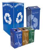 Temporary Recycling Bins, Trash Cans and Stations