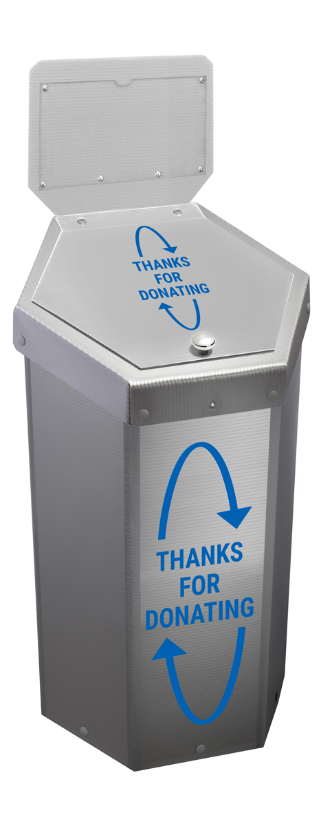 Hexcycle® IV Donation Bin - 23 Gallons