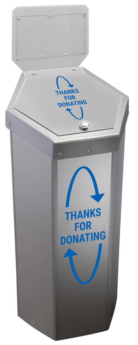 Hexcycle® IV Donation Bin - 30 Gallons