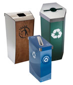 Indoor Recycling Bins, Trash Cans and Stations