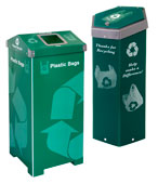Plastic Bag Recycling Bins for Grocery & Shopping Bags