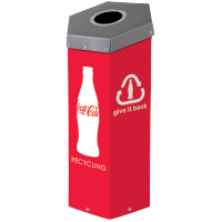 Coke Hexcycle® Recycling Bin